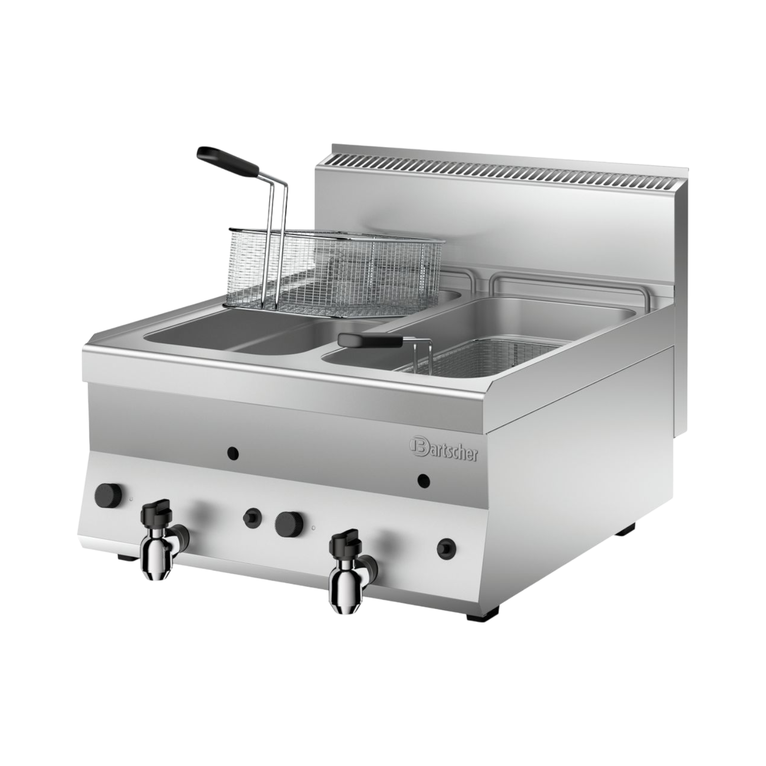 Bartscher Gas-Fritteuse 650, 2x8L, TG Doppelfritteuse