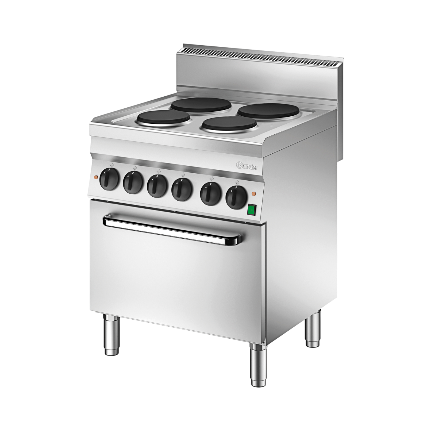 Bartscher Elektroherd 650, B700, 4 Platten mit Backofen, EB