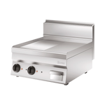 Bartscher Elektro Griddleplatte 650 600E-GR 1/2 glatt, 1/2 gerillt, Grillplatte