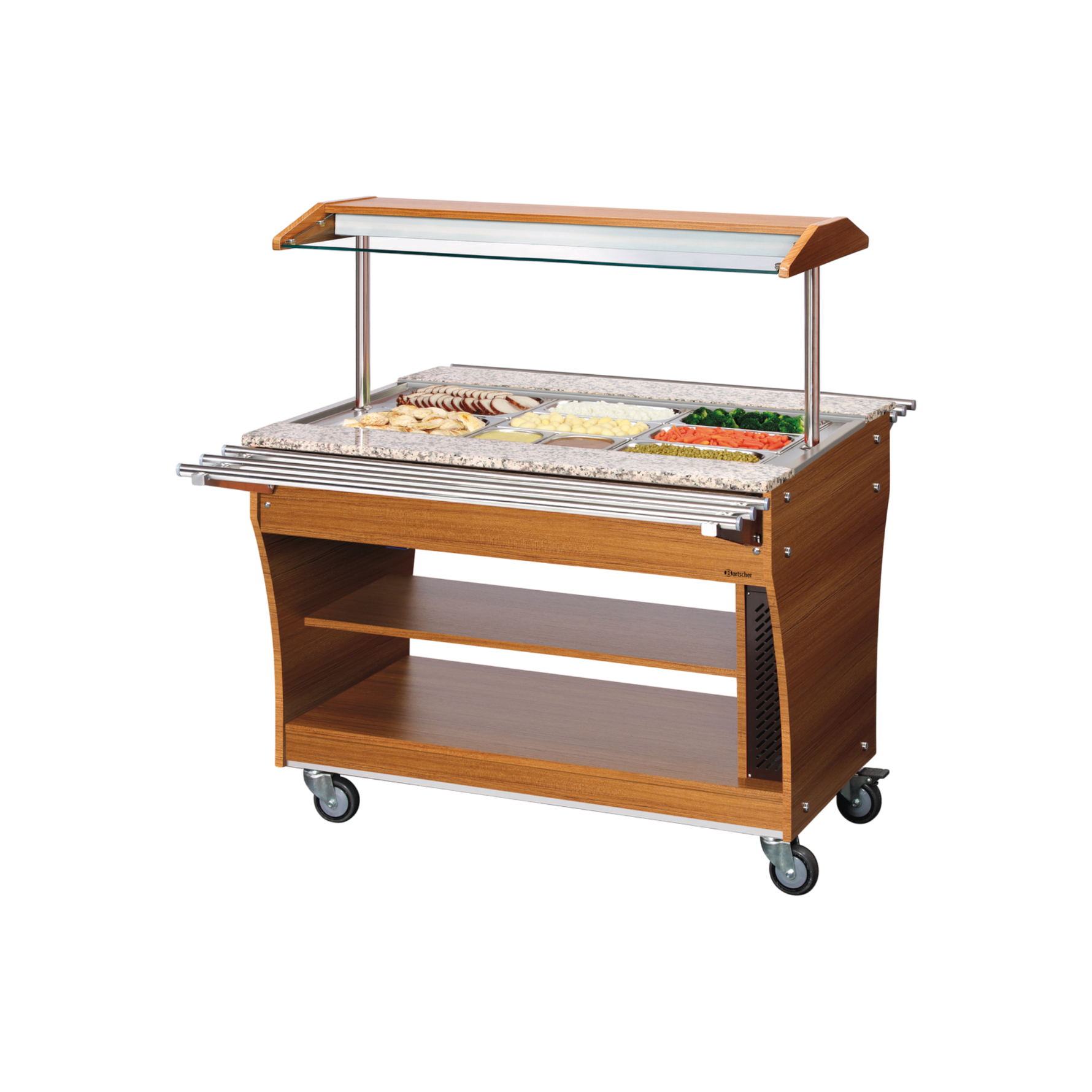Bartscher Buffetwagen, warm, 3x 1/1GN