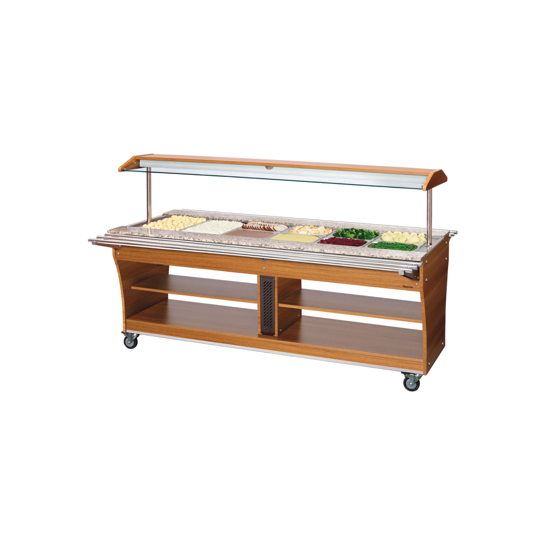 Bartscher Buffetwagen, warm, 6x 1/1 GN