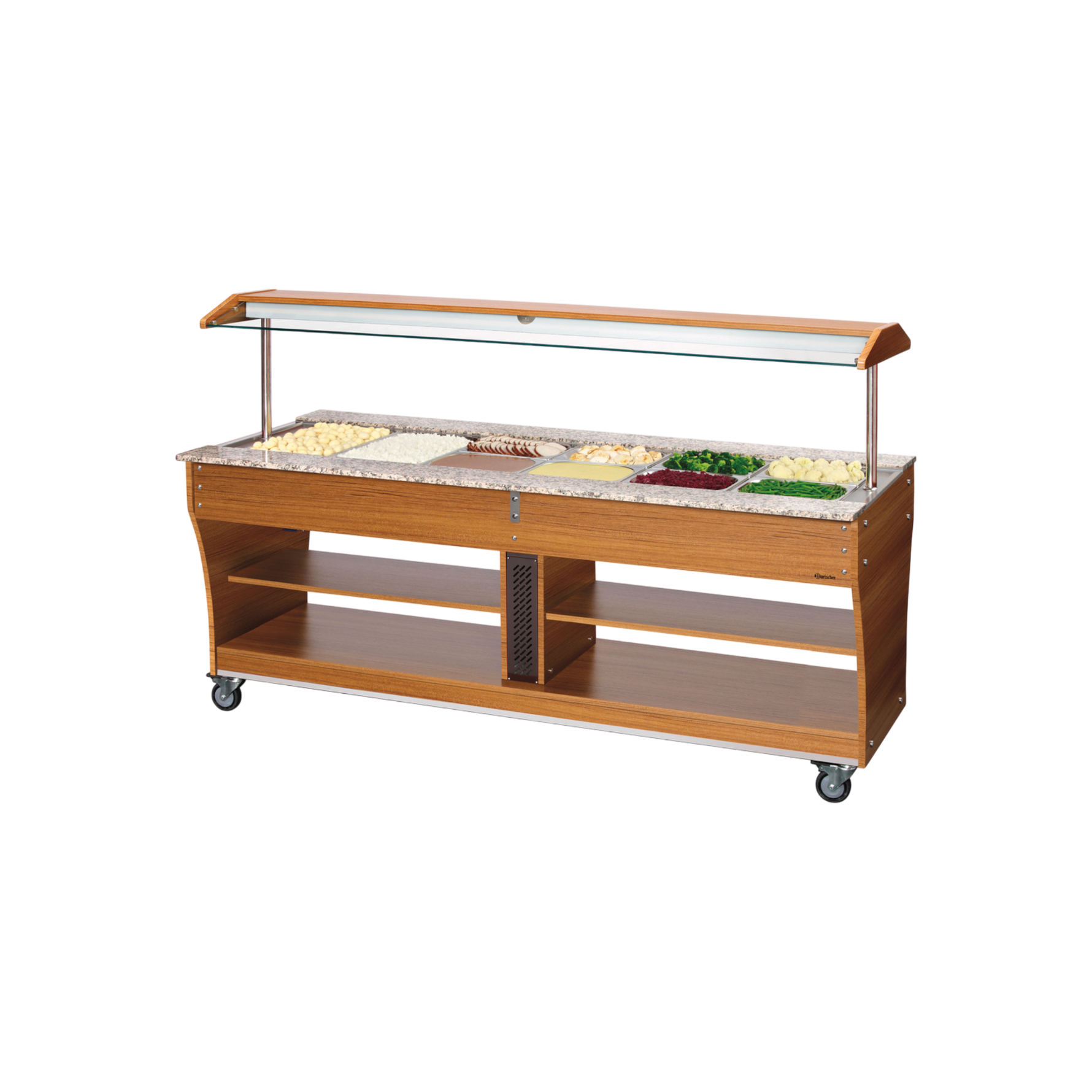 Bartscher Buffetwagen, warm, 6x 1/1 GN