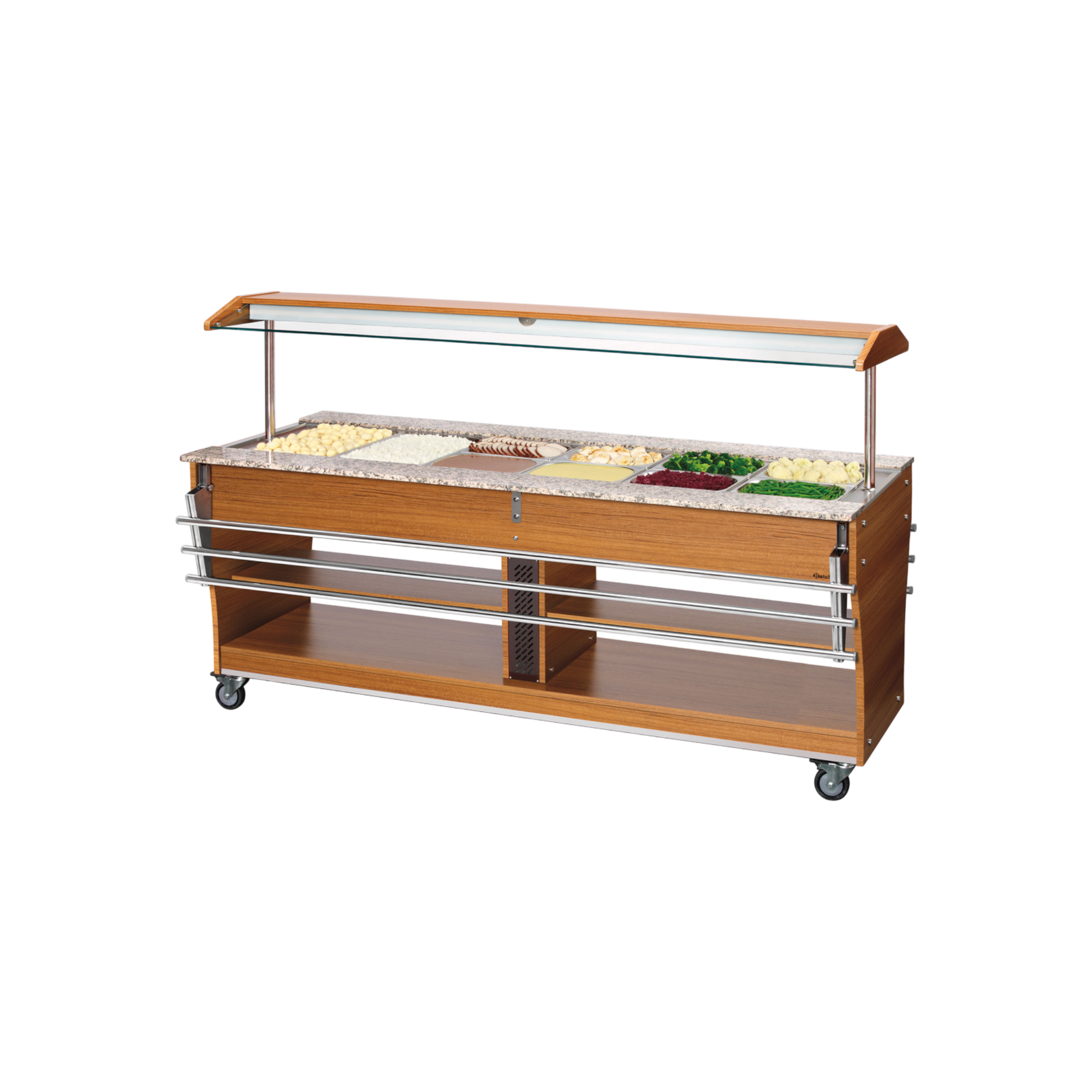 Bartscher Buffetwagen, warm, 6x 1/1 GN