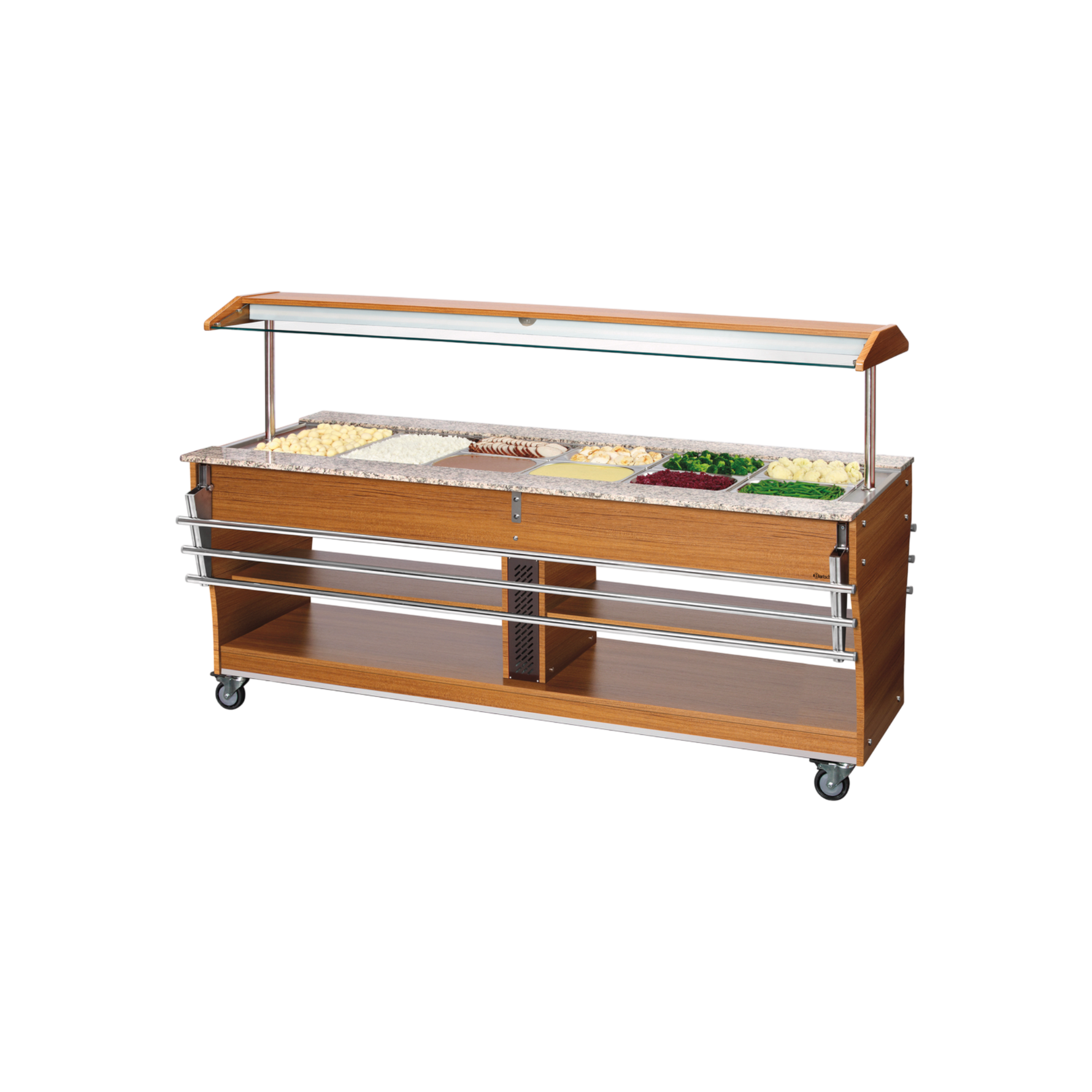 Bartscher Buffetwagen, warm, 6x 1/1 GN