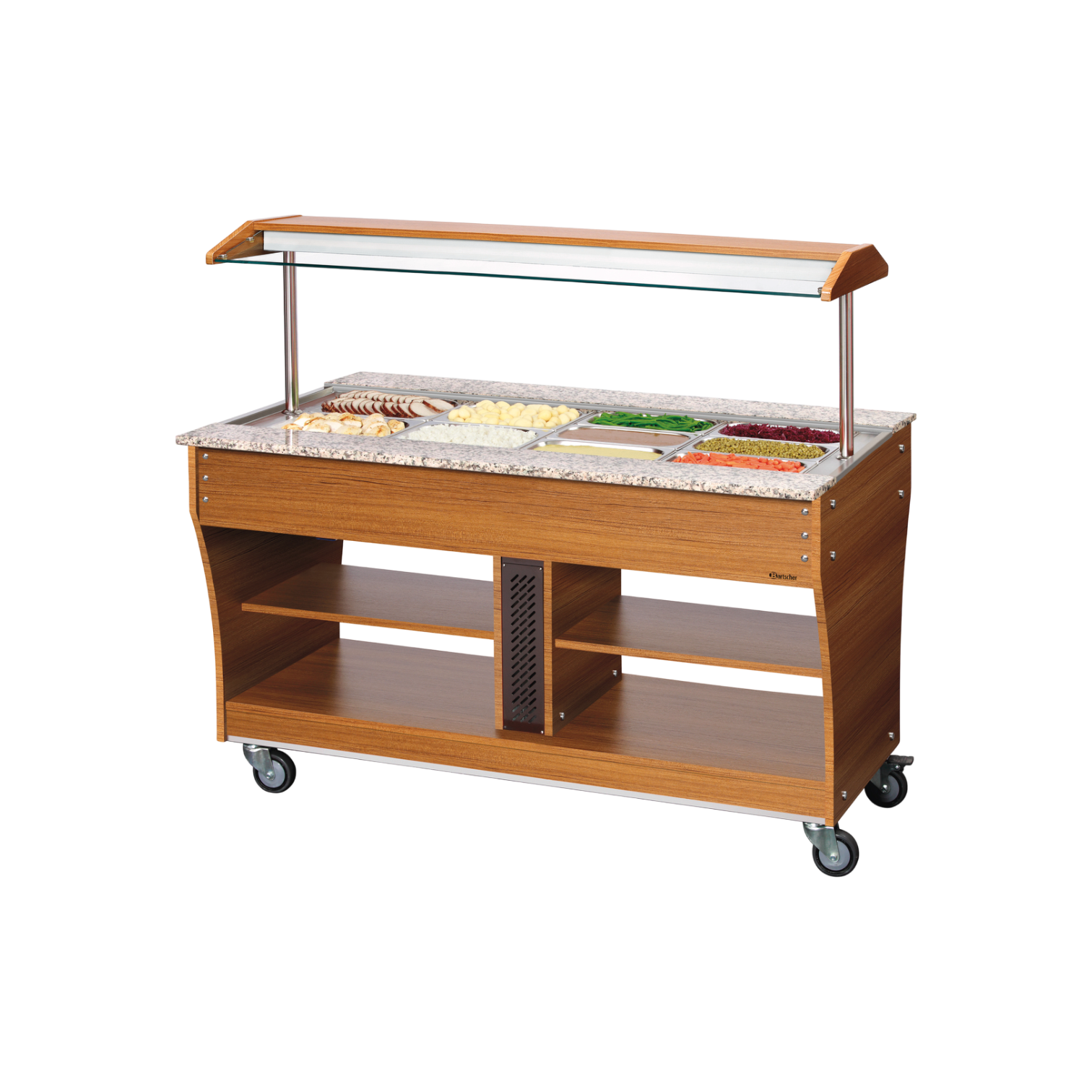 Bartscher Buffetwagen, warm, 4x 1/1GN