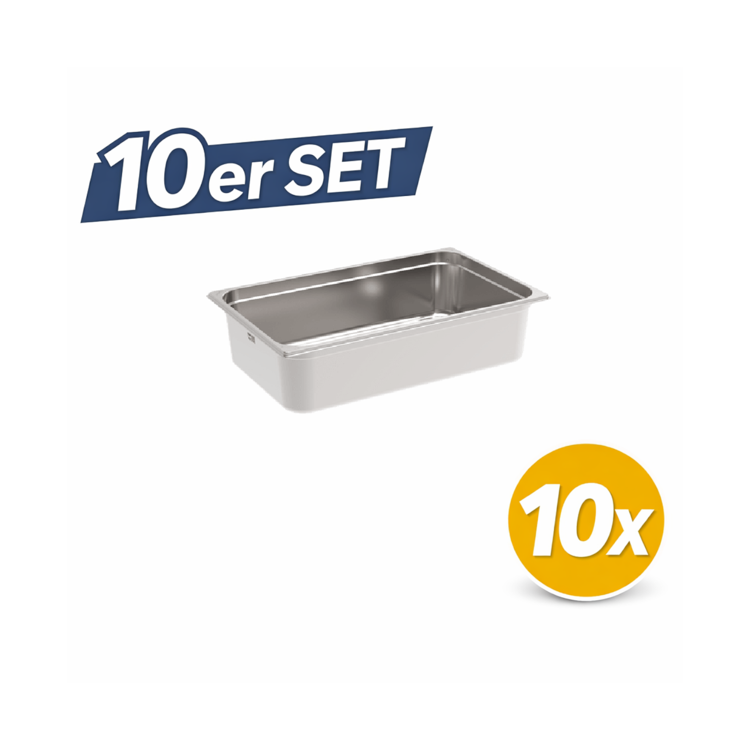 10 Stück Rieber GNONE®-Behälter 1/1 150 (GN 1/1 - 150mm)