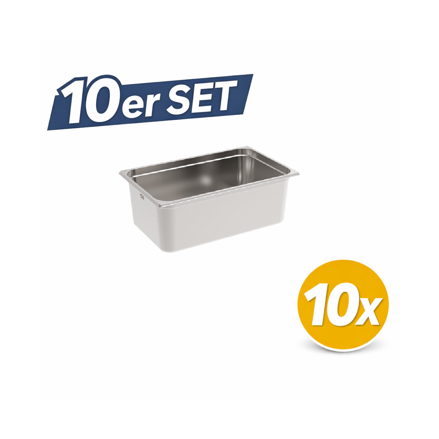 10 Stück Rieber GNONE®-Behälter 1/1 200 (GN 1/1 - 200mm)