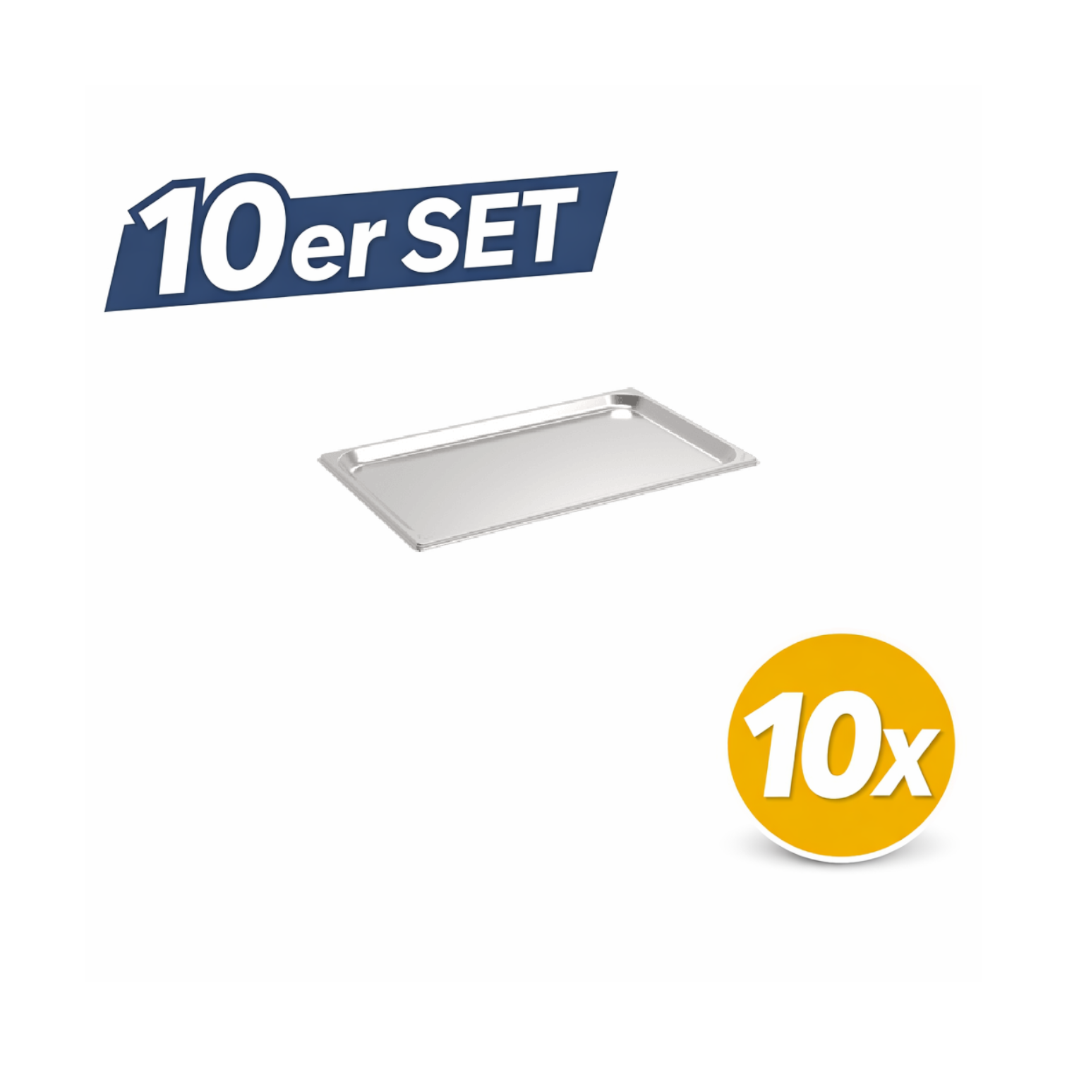 10 Stück Rieber GN-Behälter 1/1 020 (GN 1/1 - 20mm)