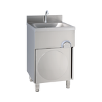 Edelstahl Handwaschbecken eckige Form, 50x50x85 cm