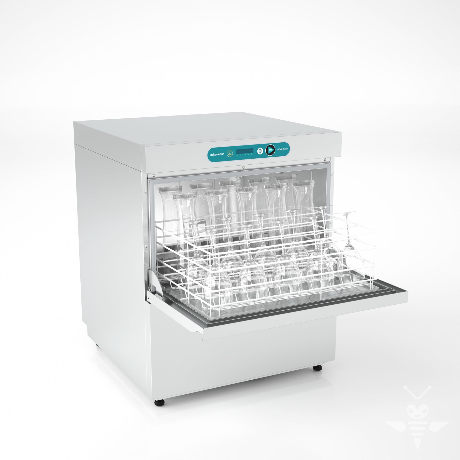 Ackermann Untertisch-Gläser- und Bistrospülmaschinen U 540 Bistro für Körbe 500x500mm 400V