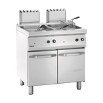 Bartscher Fritteuse Gas, 700, B800, 2x15L Doppelfritteuse