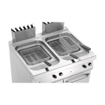 Bartscher Fritteuse Gas, 700, B800, 2x15L Doppelfritteuse