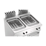 Bartscher Fritteuse Gas, 700, B800, 2x15L Doppelfritteuse