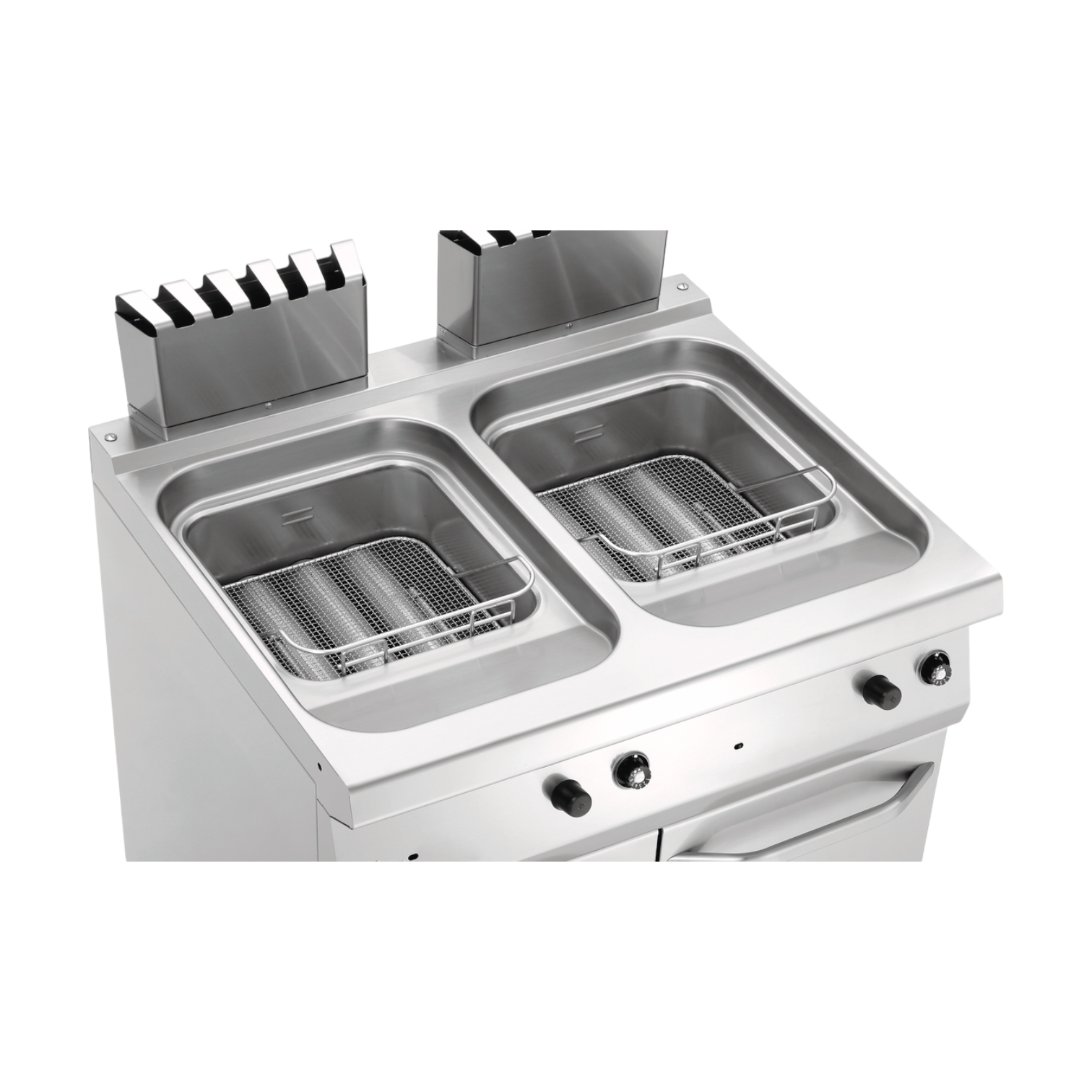 Bartscher Fritteuse Gas, 700, B800, 2x15L Doppelfritteuse
