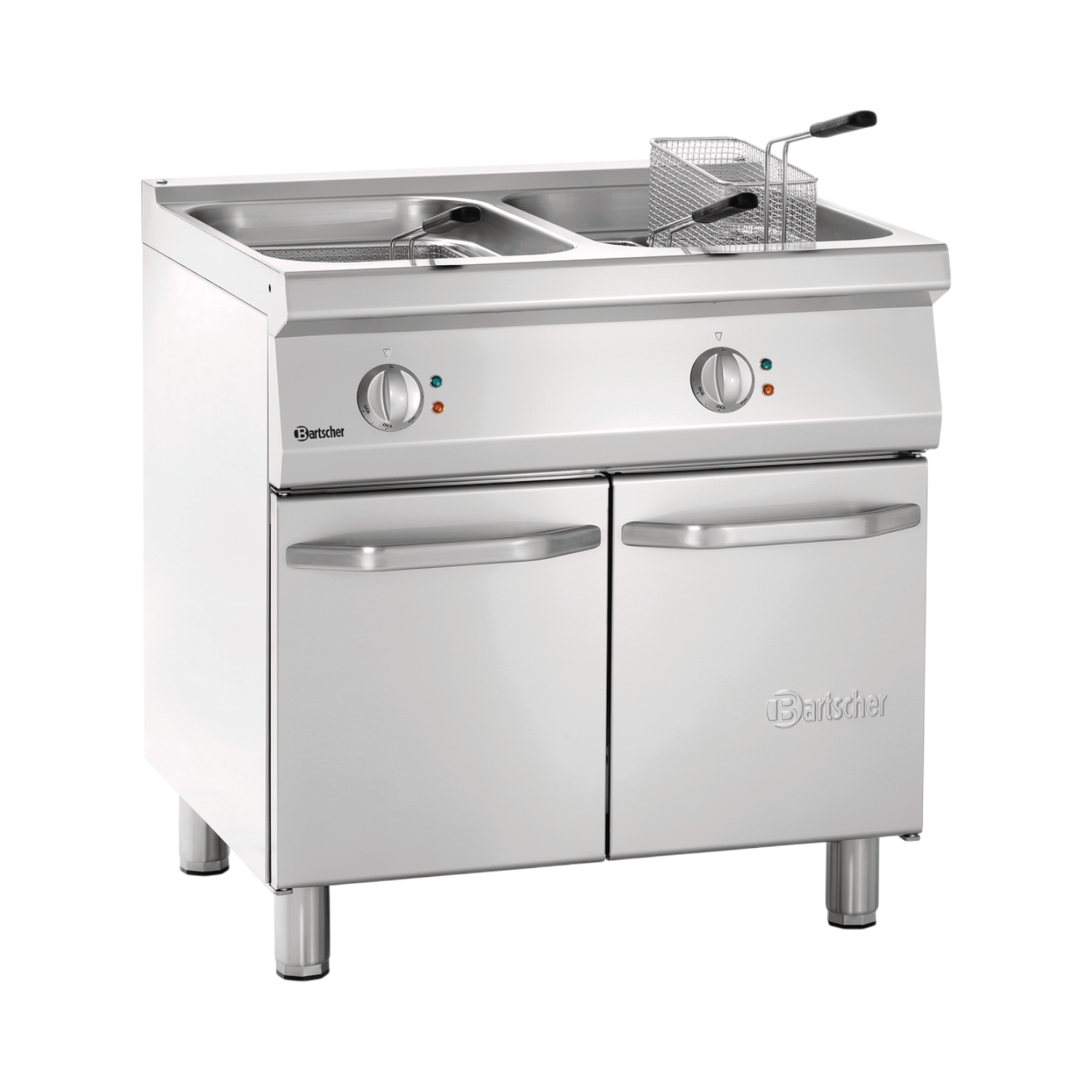 Bartscher Fritteuse 700, B800, 2x15L Doppelfritteuse