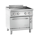 Bartscher Elektroherd 700, 4 Felder, EBO mit Umluft-Backofen