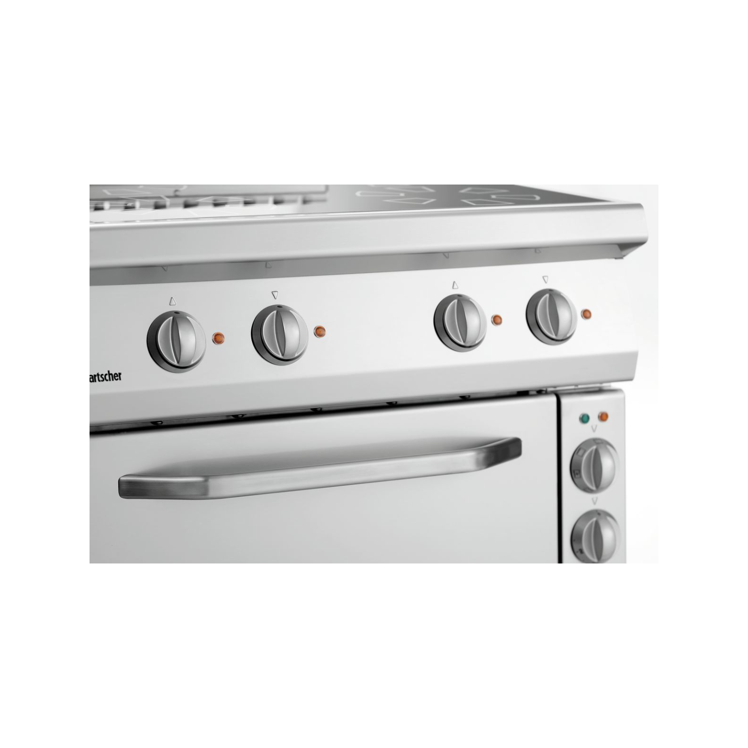 Bartscher Elektroherd 700, 4 Felder, EBO mit Umluft-Backofen