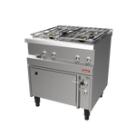 PALUX FunctionLine 4-Flammen Gasherd mit Elektro Backofen GN 1 1/2
