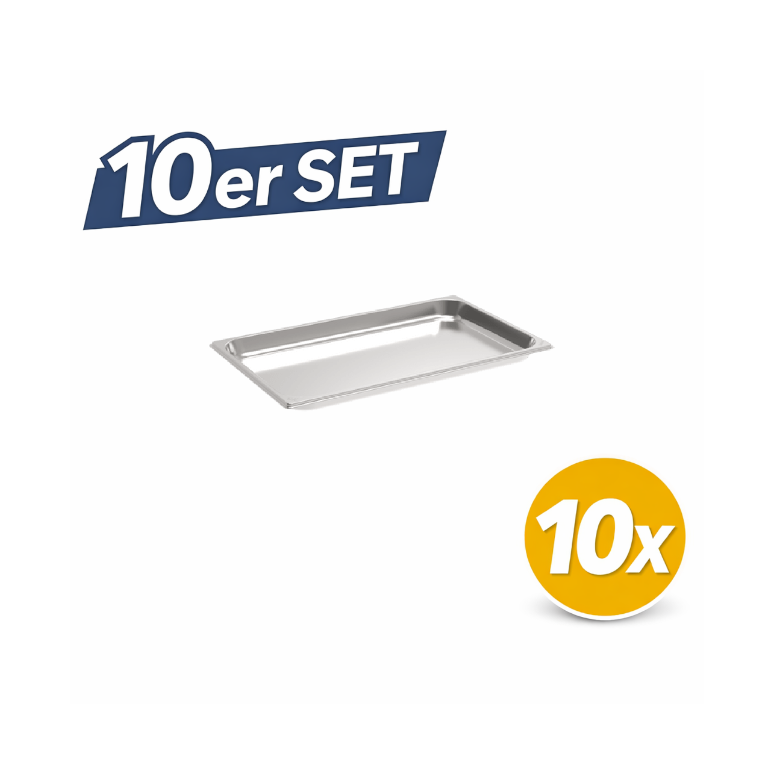 10 Stück Rieber GN-Behälter 1/1 040 (GN 1/1 - 40mm)