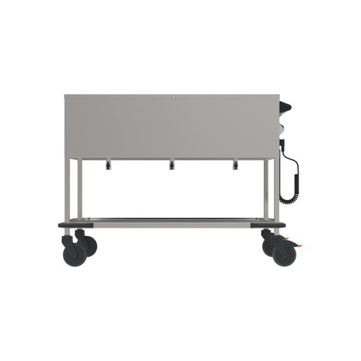 Rieber ZUB 3-Wannen Bain-Marie-Wagen 3 Becken Speisenausgabewagen