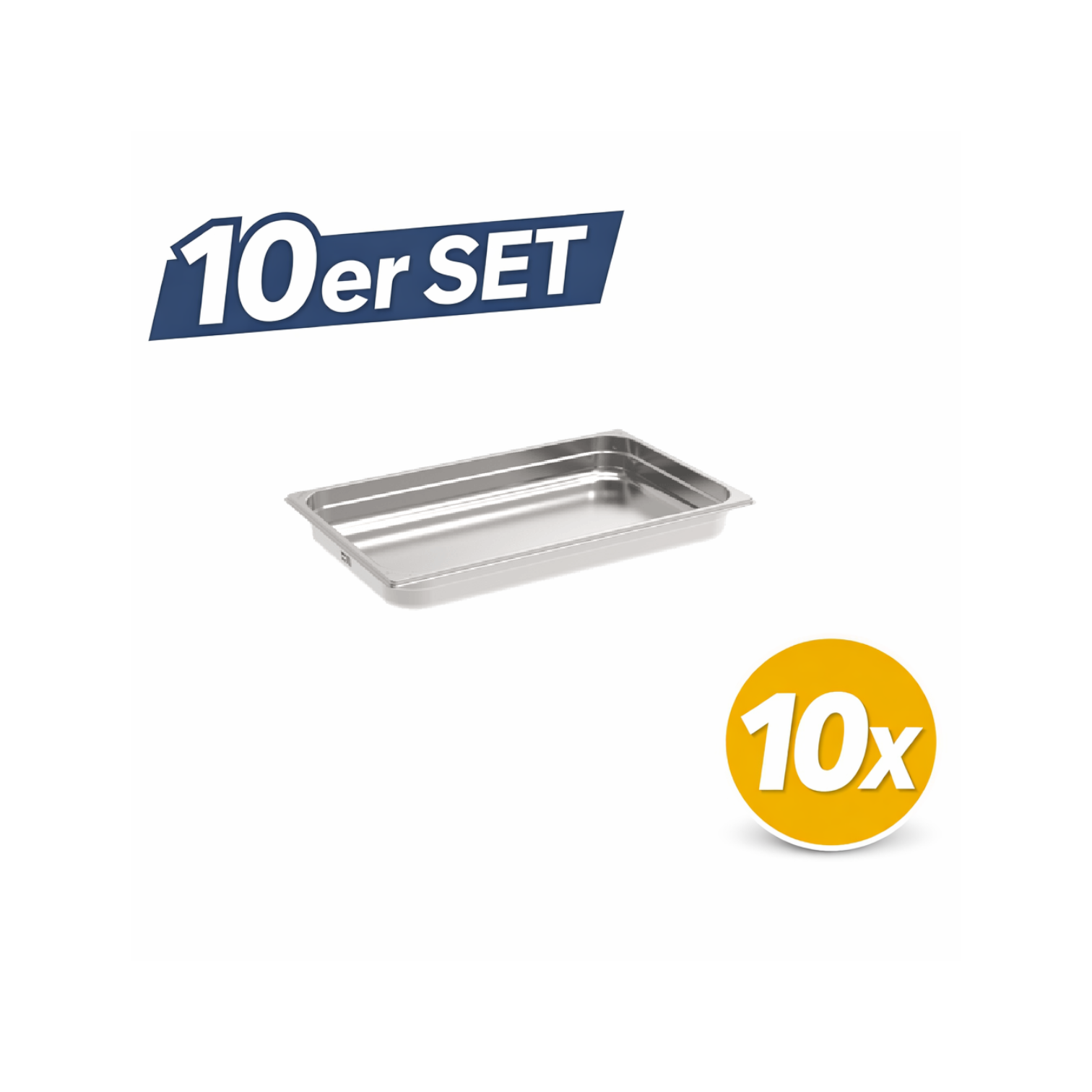 10 Stück Rieber GNONE®-Behälter 1/1 065 (GN 1/1 - 65mm)