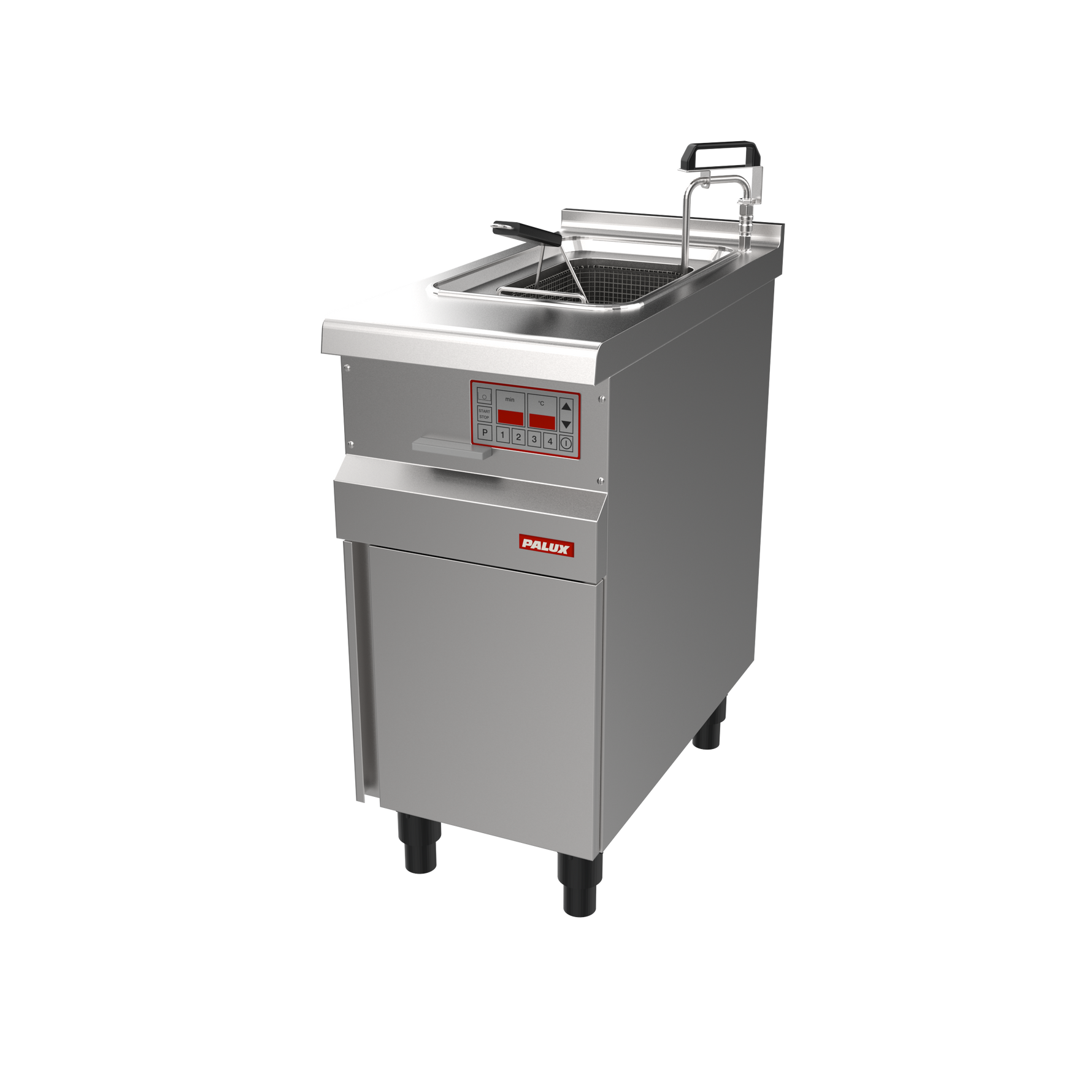 PALUX FunctionLine Einbecken-Fritteuse mit Elektroniksteuerung Plus, Filtersystem und Pumpe