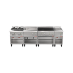 PALUX FunctionLine Anlage Fritteuse Bräter Induktionsherd und Bain Marie Wasserbad