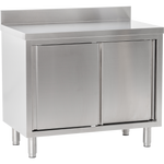 Edelstahl Arbeitsschrank mit Aufkantung B 100cm x T 60cm