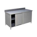 Edelstahl Arbeitsschrank mit Aufkantung B 100cm x T 60cm