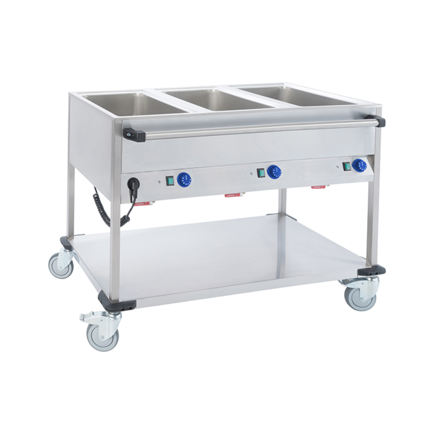 Mobiltherm Bain-Marie-Wagen BW3L 3 x 1/1 GN Fahrbarer Speisenausgabewagen