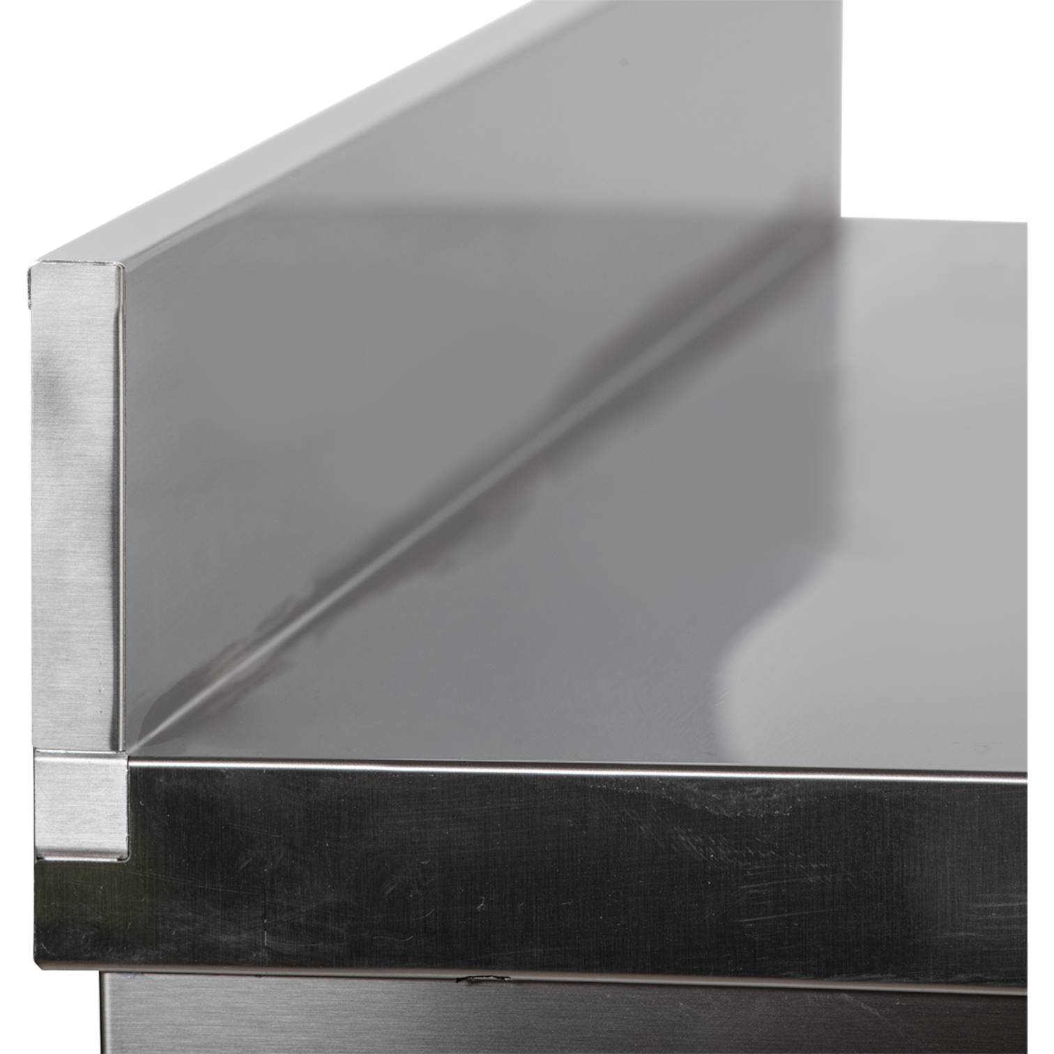 Edelstahl Arbeitsschrank mit Aufkantung B 100cm x T 60cm