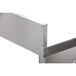 Edelstahl Arbeitsschrank mit Aufkantung B 100cm x T 60cm