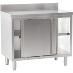 Edelstahl Arbeitsschrank mit Aufkantung B 100cm x T 60cm