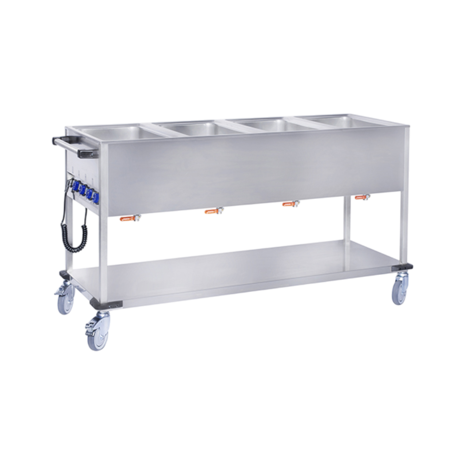 Mobiltherm Bain-Marie-Wagen BW4K 4 x 1/1 GN Fahrbarer Speisenausgabewagen