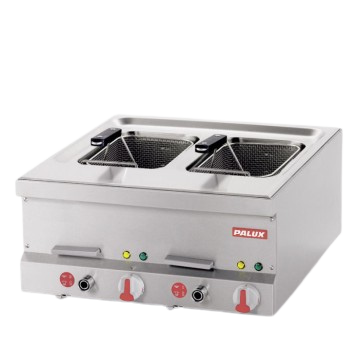PALUX BistroLine Zweibecken-Fritteuse Elektro (12kW)