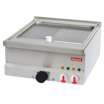 PALUX BistroLine Grill-/Bratplatte 600 1/2 gerillt 1/2 glatt